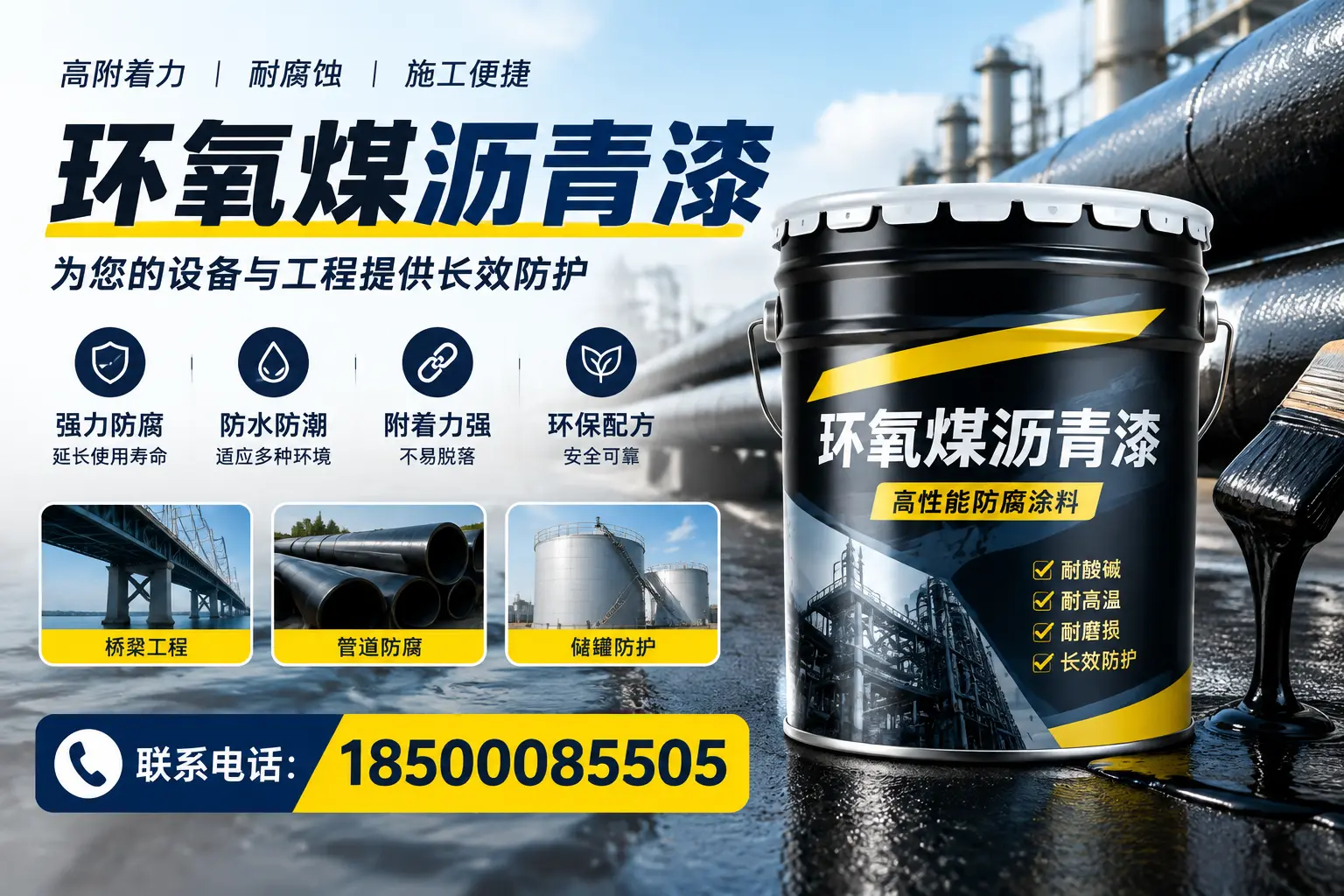 环氧煤沥青漆与其他涂料的对比分析,助力贵港企业决策